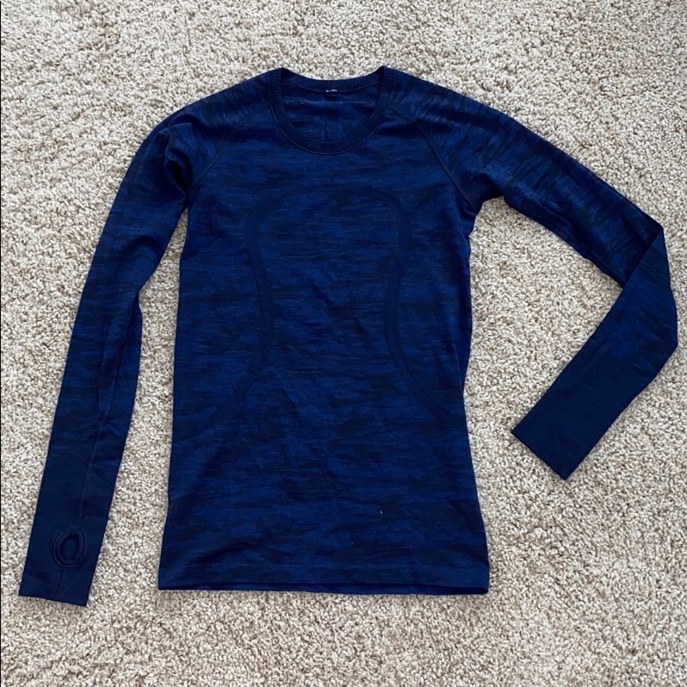Lululemon | Swiftly Tech long sleeve- blue & black